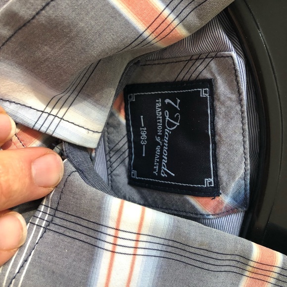 7 Diamonds Long Sleeve Casual Button Down - Picture 3 of 4